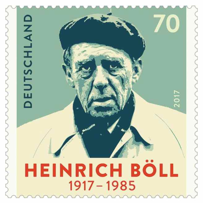 Марка, выпущенная в ФРГ в честь Генриха Бёлля