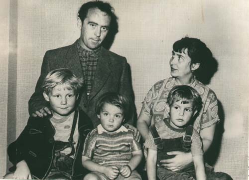 Генрих Бёлль с семьёй